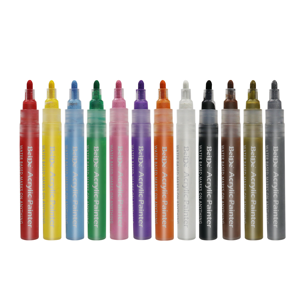 6MM Reversible Bullet & Chisel Acrylic Paint Pen