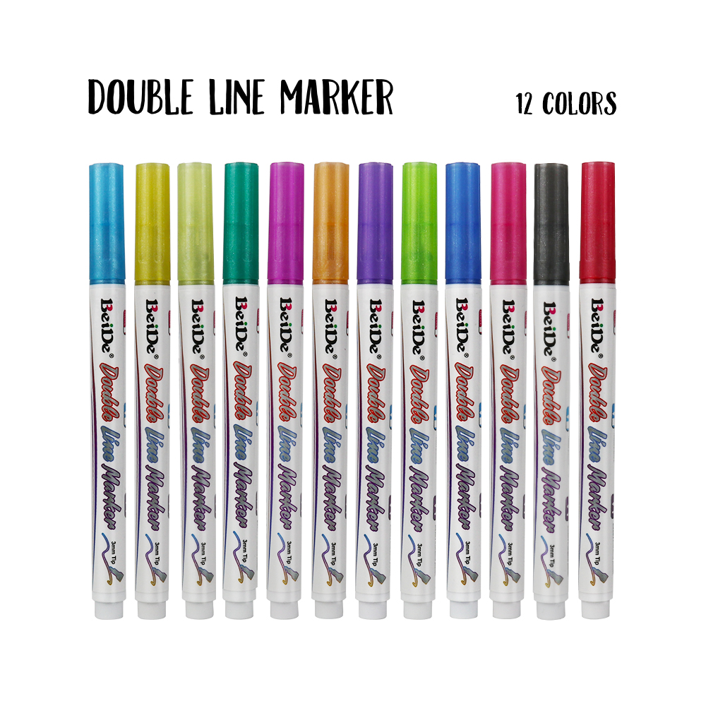 Silver Outline Marker