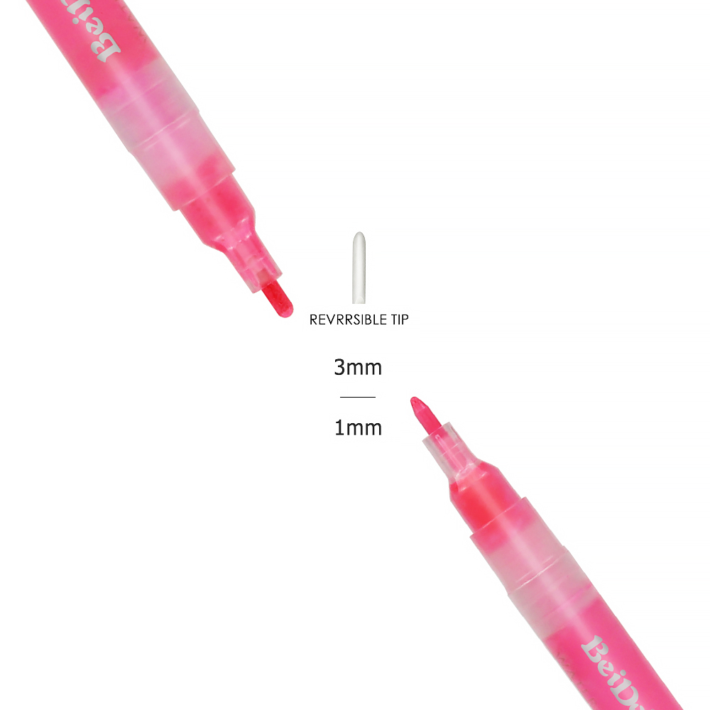 3MM Reversible Bullet & Chisel Acrylic Paint Pen