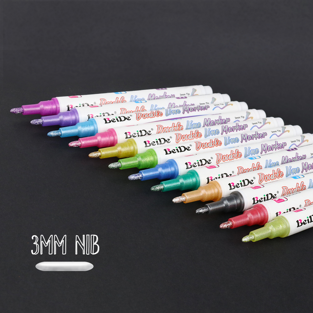 Silver Outline Marker
