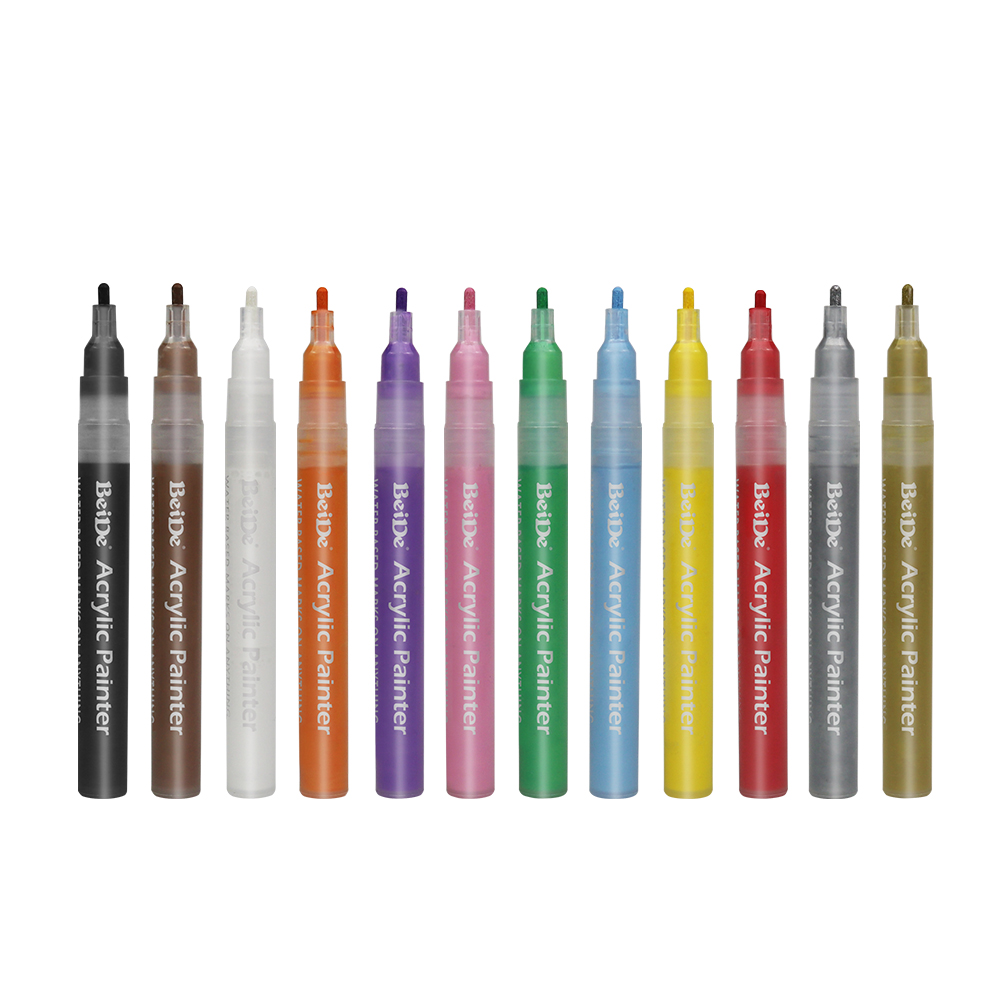 3MM Reversible Bullet & Chisel Acrylic Paint Pen