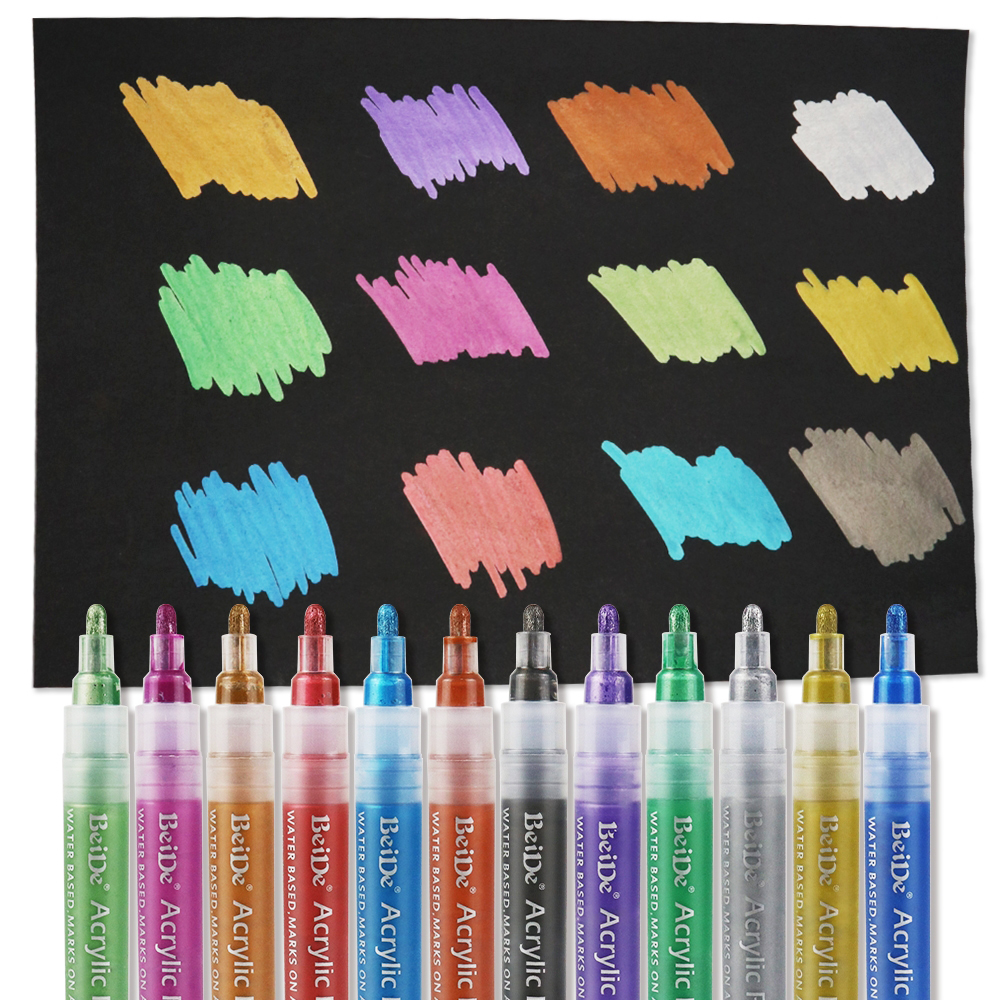 6MM Reversible Bullet & Chisel Acrylic Paint Pen