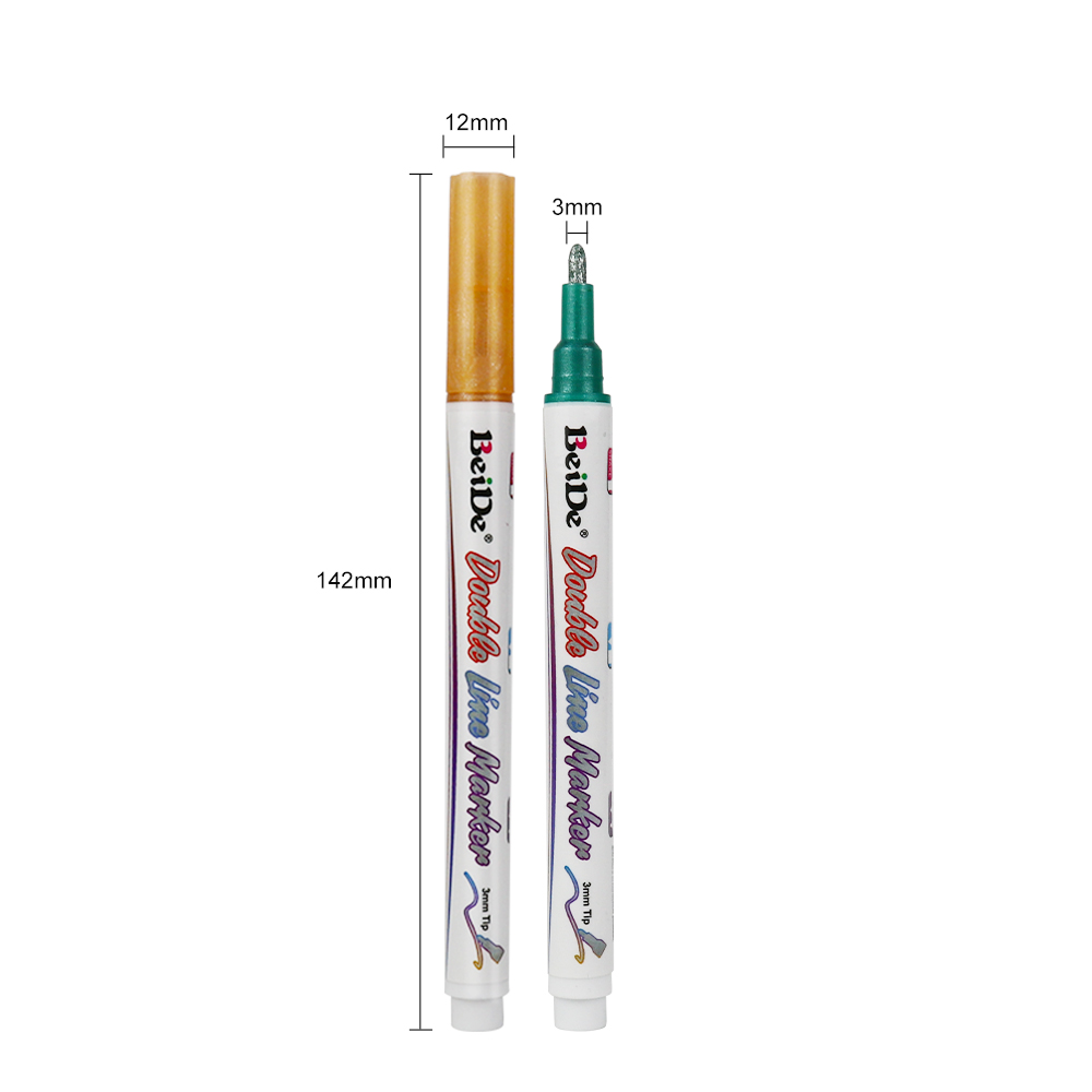 Silver Outline Marker