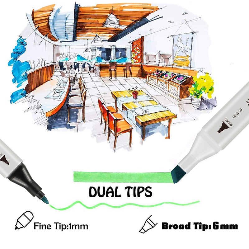 Dual-Tip Alcohol Based Art Marker
