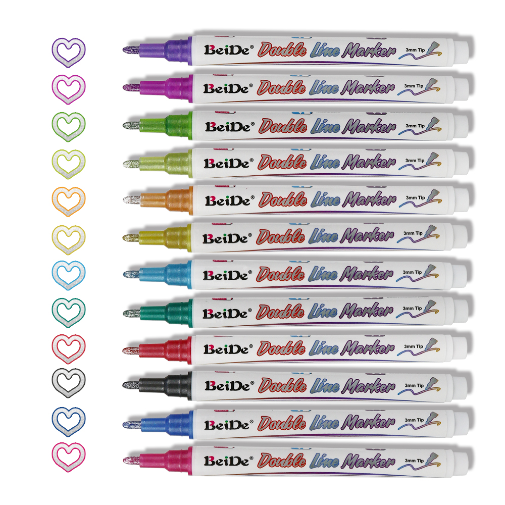 Silver Outline Marker