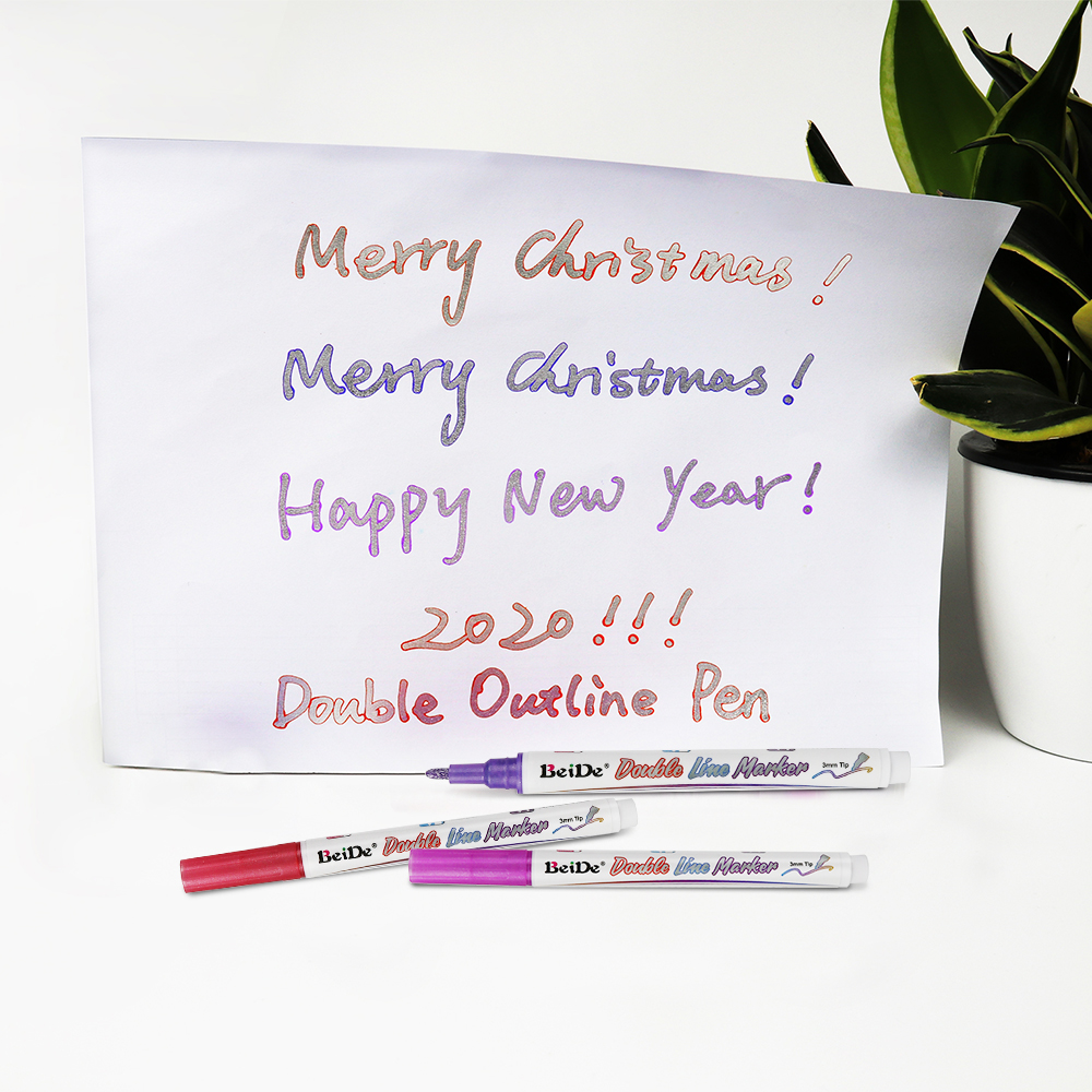 Silver Outline Marker